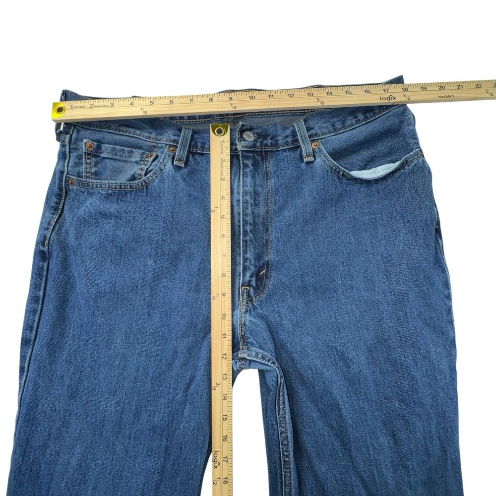 Men's Levis Relaxed Fit 550 Jeans Medium Wash Size 38x32 Medium Wash Mid Rise - Picture 6 of 15